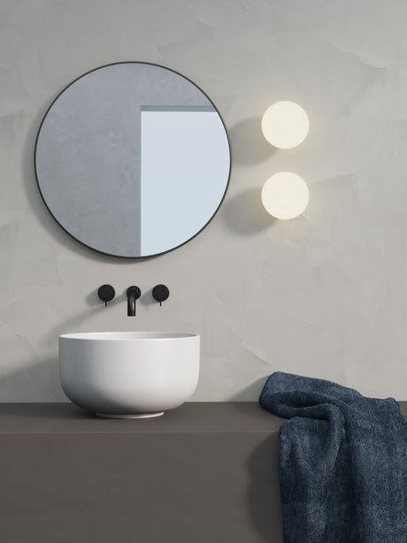 Astro Zeppo Wall Matt Black Bathroom Wall Light