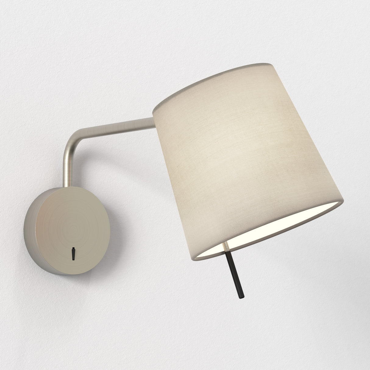 Astro Mitsu Swing Arm Base Matt Nickel Interior Wall Light