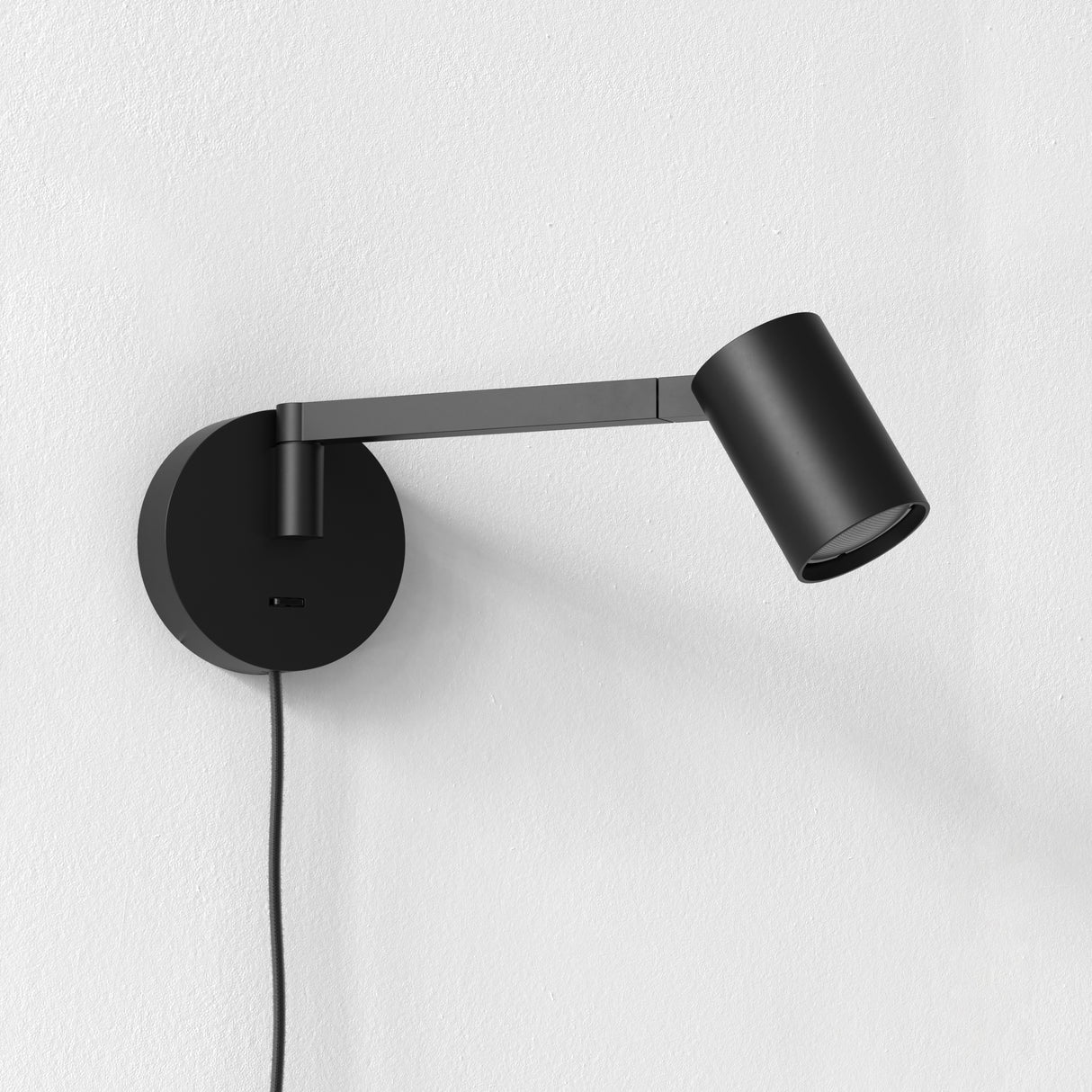 Astro Ascoli Swing Plug In Matt Black Interior Reading Light