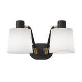 Astro Edward Twin Base Matt Black Interior Wall Light