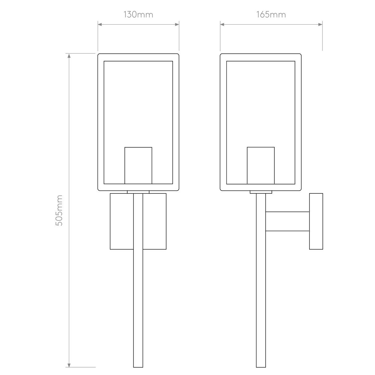 Astro Coach 130 Textured Black Outdoor Wall Light