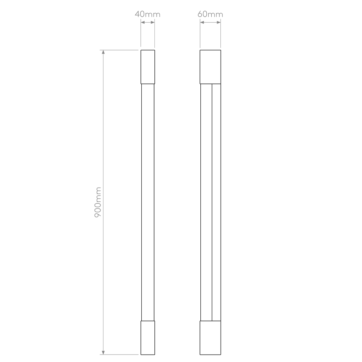 Astro Palermo 900 LED Matt Black Bathroom Wall Light