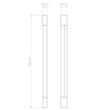 Astro Palermo 900 LED Matt Black Bathroom Wall Light