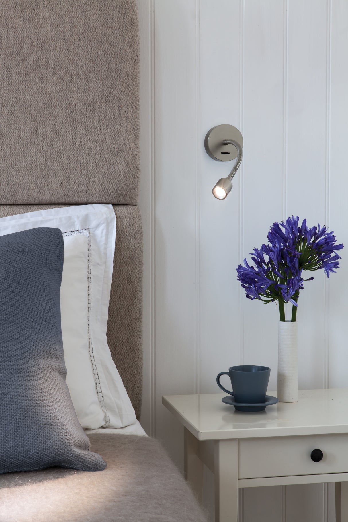 Astro Fosso Switched LED Matt Nickel Interior Reading Light