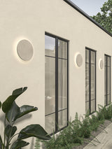 Astro Eclipse Round 300 LED Matt Concrete Coastal Wall Light