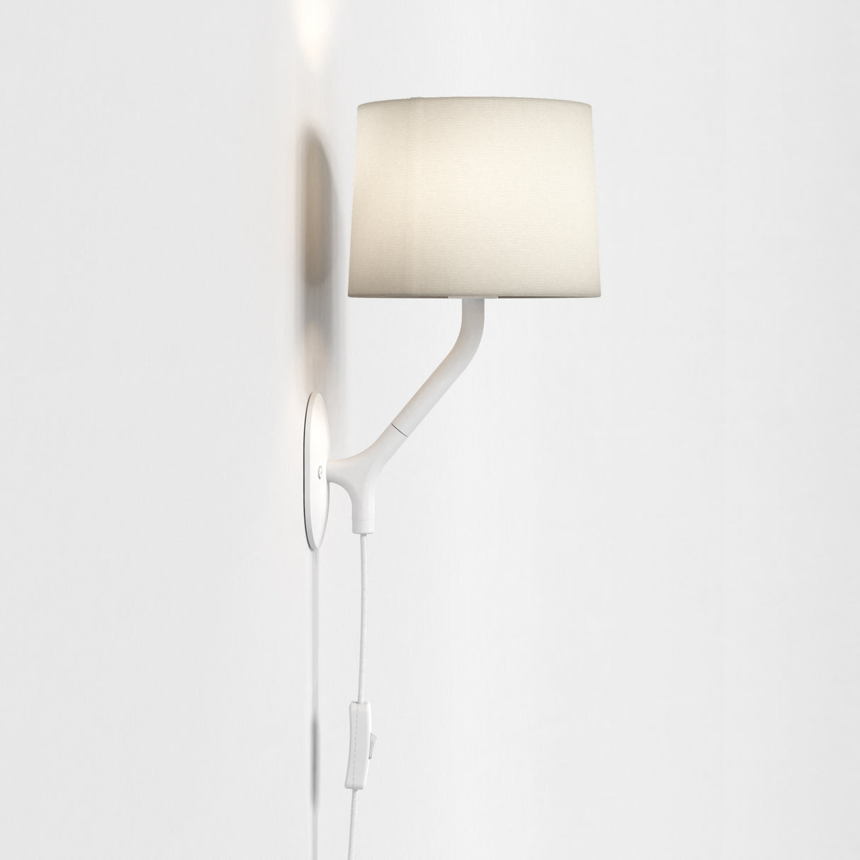 Astro Arbor Plug-In Matt White Interior Wall Light