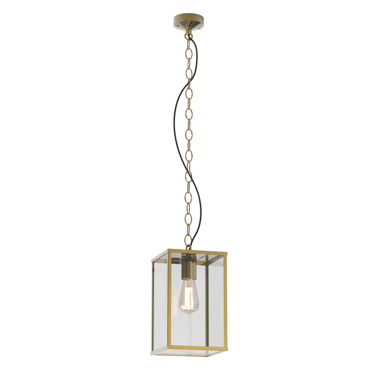 Astro Homefield Pendant 240 Natural Brass Outdoor Pendant Light