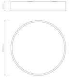 Astro Mallon LED Polished Chrome Bathroom Ceiling Light