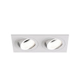 Astro Pinhole Square Twin Adjustable Matt White Interior Downlight