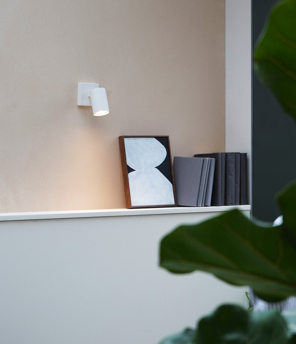 Astro Ascoli Single Textured White Interior Spotlight