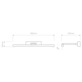 Astro Goya 760 LED Polished Chrome Interior Picture Light