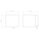 Astro Luga White Glass Interior Wall Light