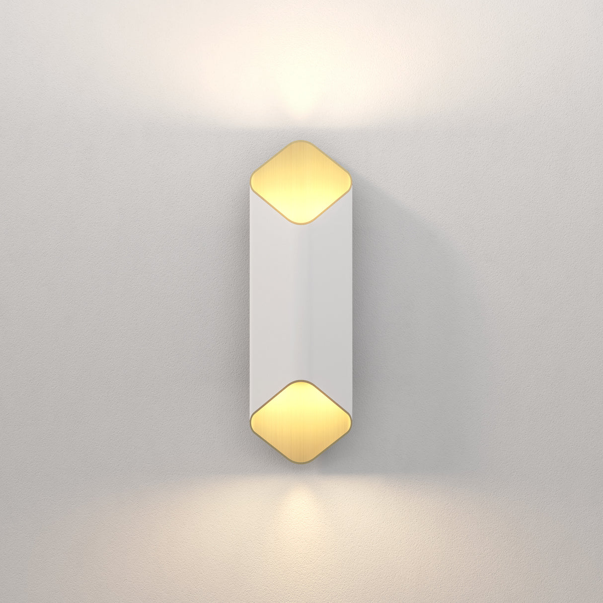 Astro Ako 420 Phase Matt White/Gold Interior Wall Light