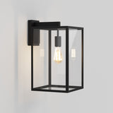Astro Box Lantern 450 Textured Black Outdoor Wall Light