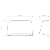 Astro Mast Twin Textured Black Outdoor Wall Light