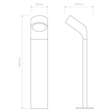 Astro Soprano Bollard Textured Black Outdoor Bollard Light