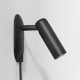 Astro Gio Matt Black Plug-In Reading Light