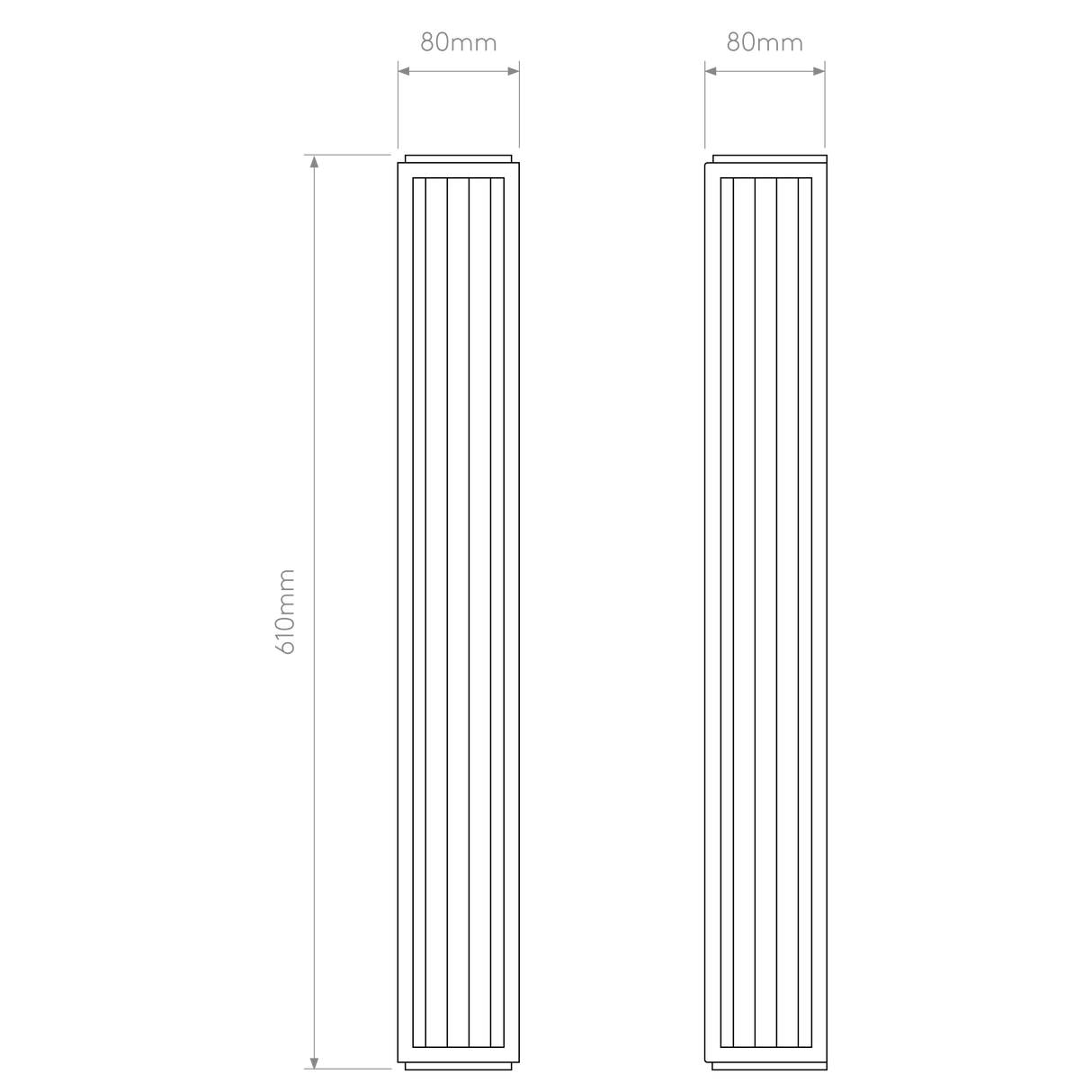 Astro Boston 600 Bronze Bathroom Wall Light