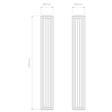 Astro Boston 600 Bronze Bathroom Wall Light