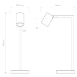 Astro Ascoli Desk Matt Black Interior Table Light