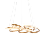 Endon Kirana Pendant Satin gold paint & white silicone