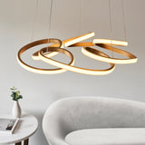Endon Kirana Pendant Satin gold paint & white silicone