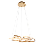 Endon Kirana Pendant Satin gold paint & white silicone