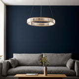 Endon Laguna Pendant Chrome plate & clear crystal