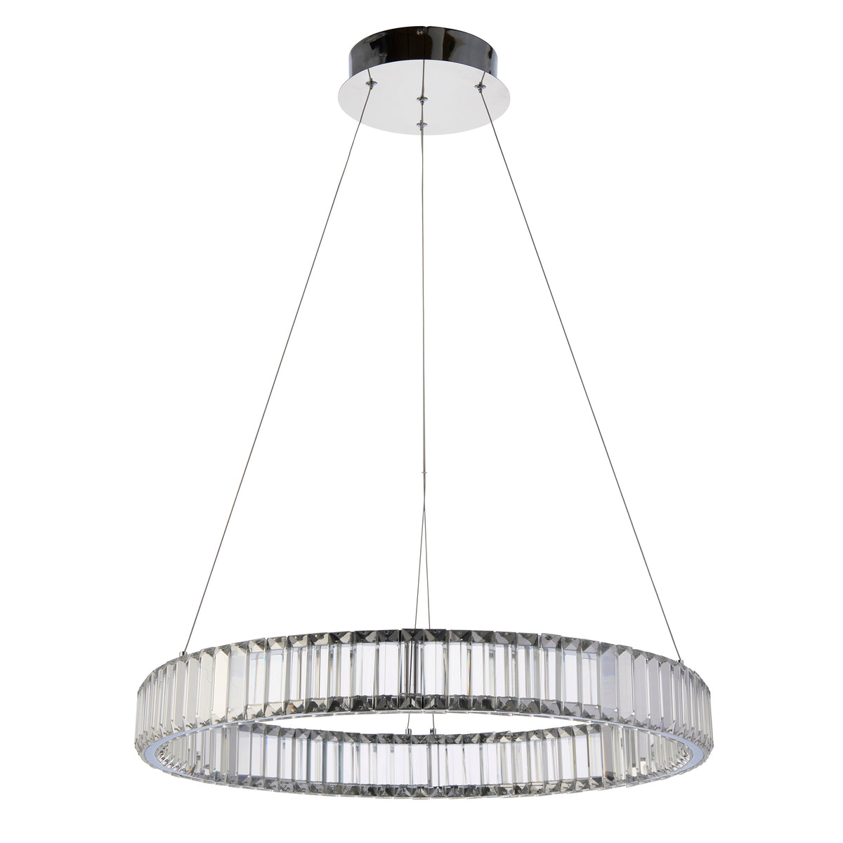 Endon Laguna Pendant Chrome plate & clear crystal