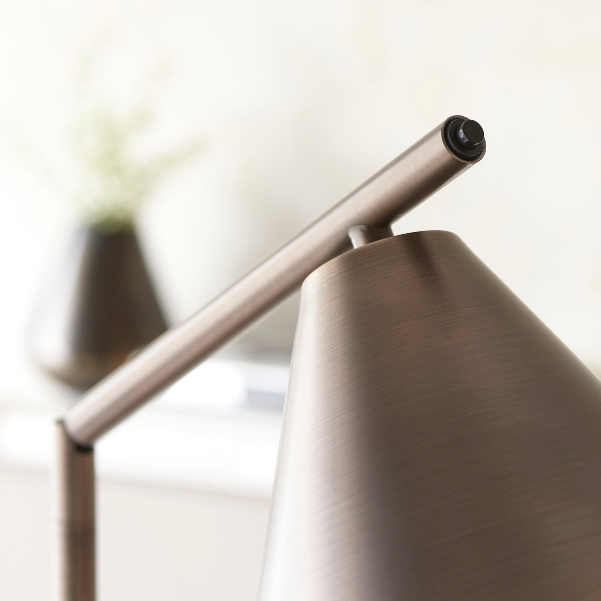 Endon Cape Task Floor Lamp Brushed antique bronze