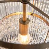 Endon Genevieve Single Chandelier Antique Brass