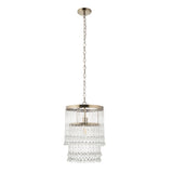 Endon Genevieve Single Chandelier Antique Brass