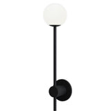 Astro Orb Single Matt Black Bathroom Wall Light