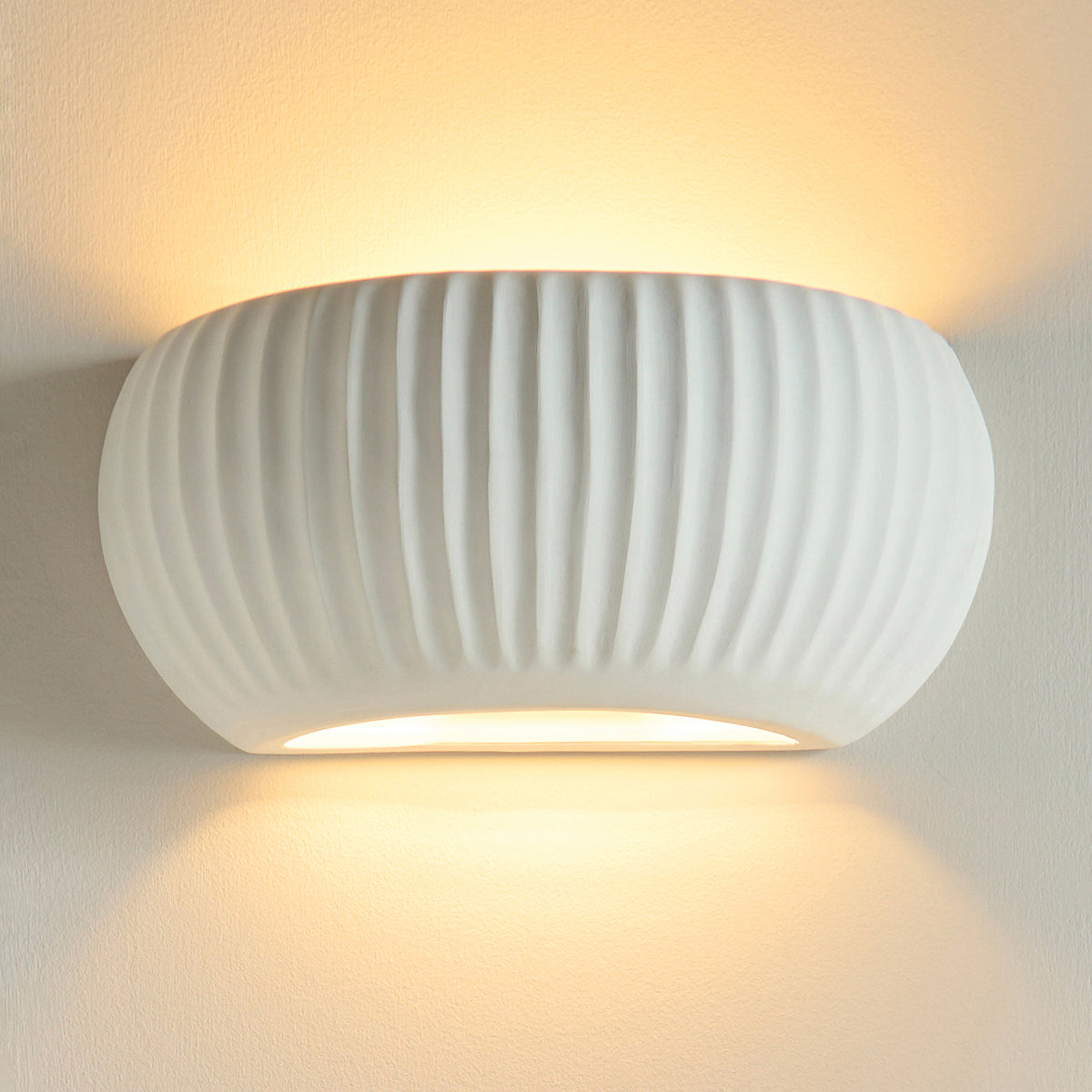 Endon Witham Wall Washer Unglazed Ceramic