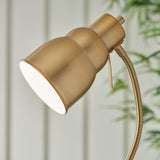 Endon Classic Flexi Reader Floor Lamp Brushed aged brass
