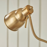 Endon Classic Flexi Reader Floor Lamp Brushed aged brass
