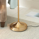 Endon Classic Flexi Reader Floor Lamp Brushed aged brass