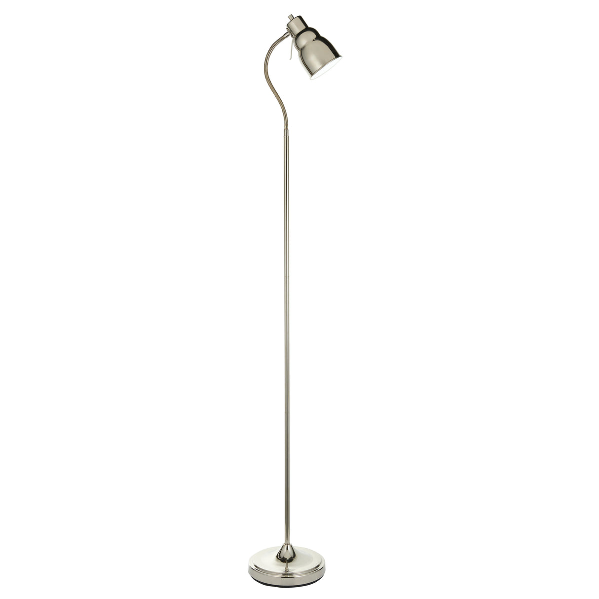 Endon Classic Flexi Reader Floor Lamp Bright nickel