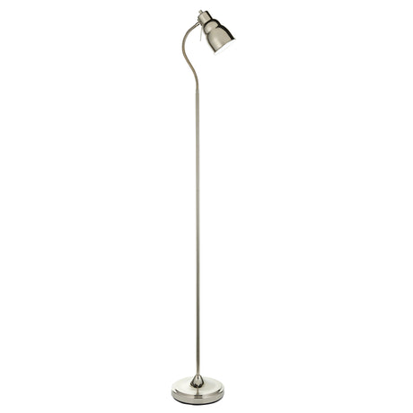Endon Classic Flexi Reader Floor Lamp Bright nickel