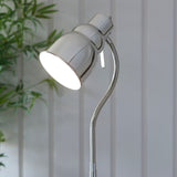 Endon Classic Flexi Reader Floor Lamp Bright nickel