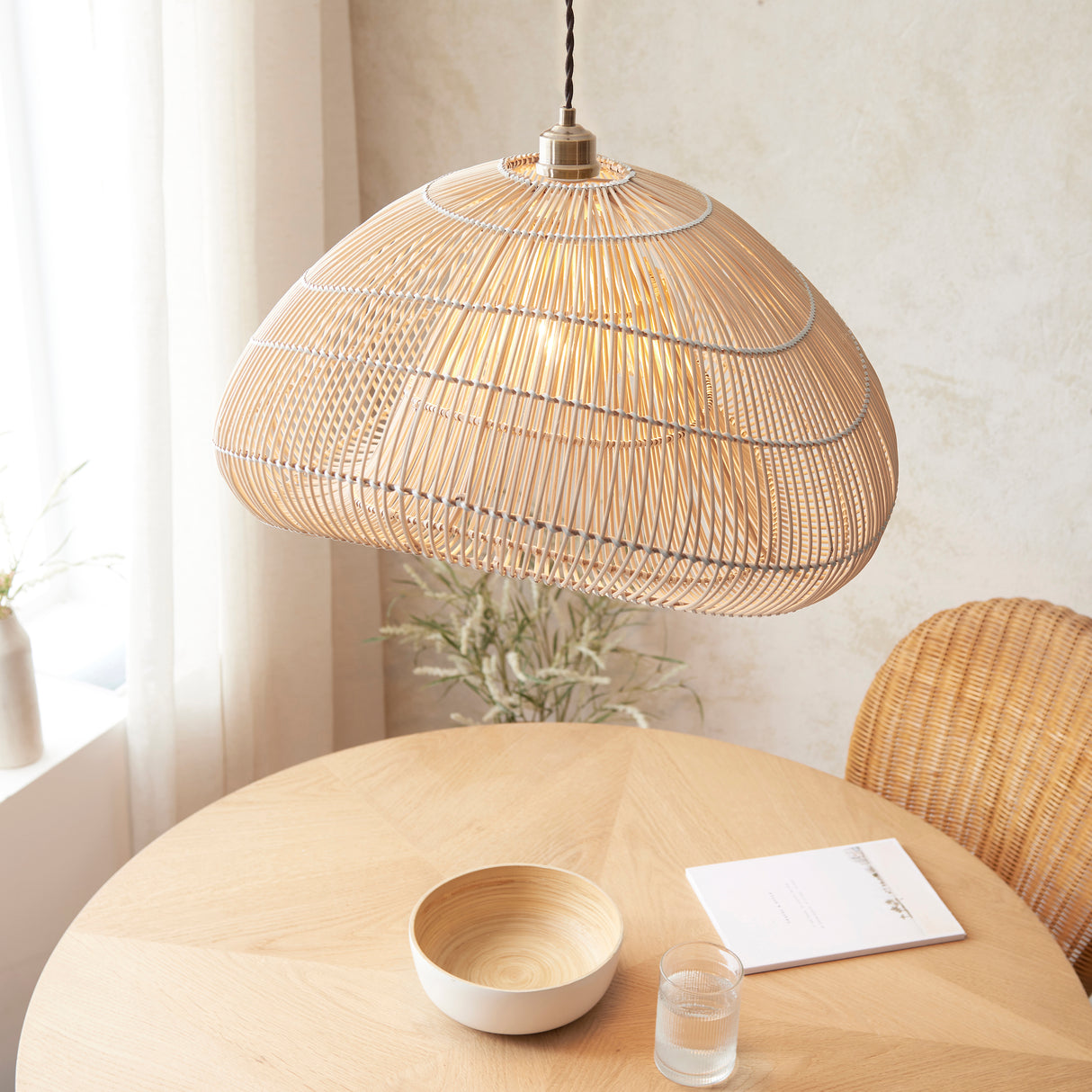 Endon Misra Lampshade Natural Rattan
