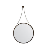 Amos Aged bronze large round hanging mirror –  from Amos Lighting + Home