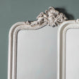 Amos Satin silver and ornate leaner mirror –  from Amos Lighting + Home