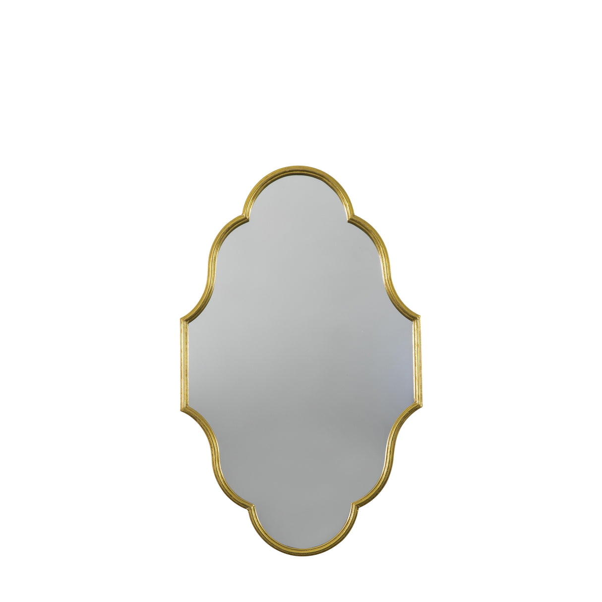 Amos Aged gold frame ellipse mirror –  from Amos Lighting + Home