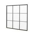 Amos Aged black large square window mirror –  from Amos Lighting + Home