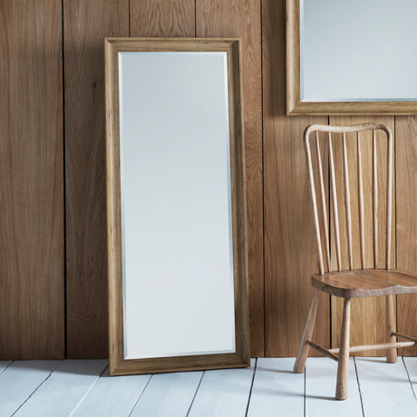 Amos Oak leaner mirror –  from Amos Lighting + Home