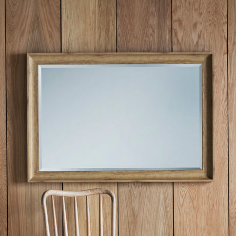 Amos Oak rectangle mirror –  from Amos Lighting + Home