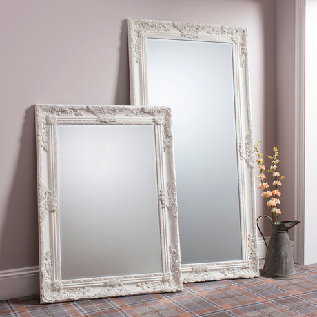 Amos Matt cream leaner mirror –  from Amos Lighting + Home