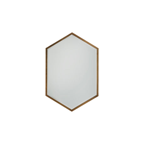 Amos Antique gold hexagonal mirror –  from Amos Lighting + Home