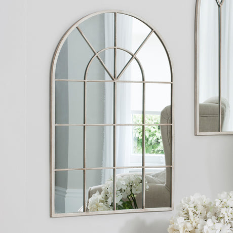 Amos Vintage cream arch window mirror –  from Amos Lighting + Home